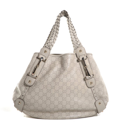 Gucci Guccissima Medium Pelham Shoulder Bag Off White 1 of 9