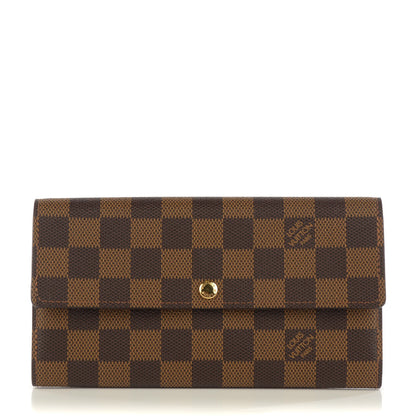 Louis Vuitton Damier Ebene Sarah Wallet 1 of 7