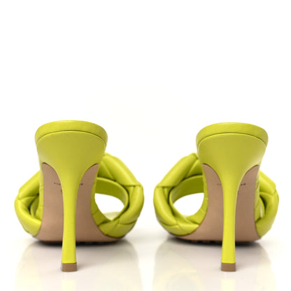 Bottega Veneta Nappa Maxi Intrecciato Lido 90mm Mule Sandals 38.5 Kiwi 5 of 10