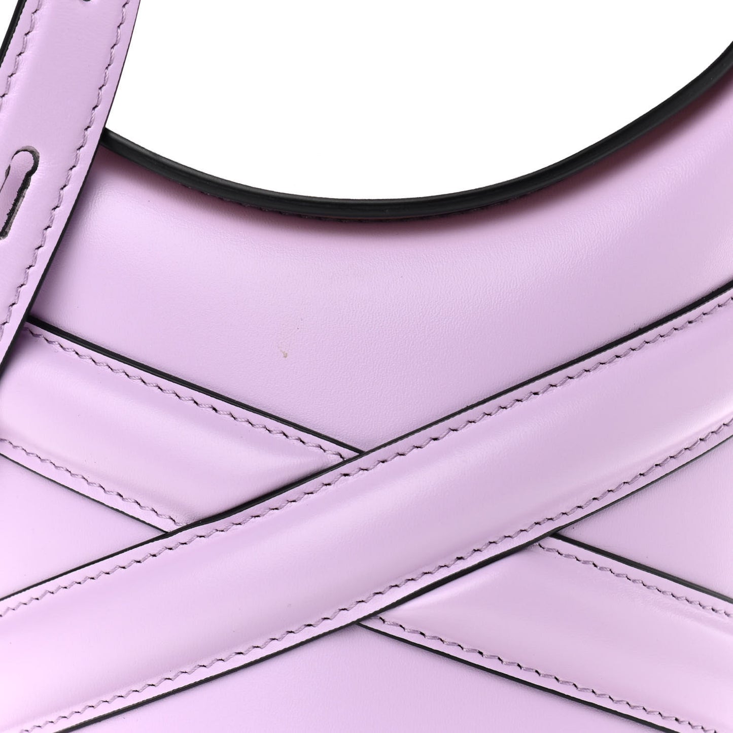 Calfskin The Curve Small Shoulder Bag Lilac