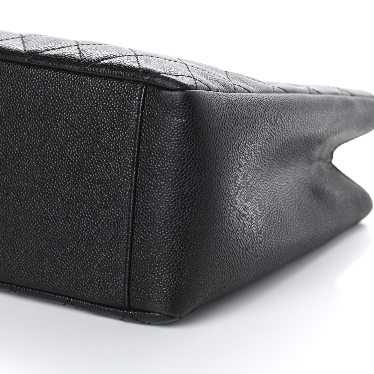 Caviar Quilted Grand Shopping Tote GST Black