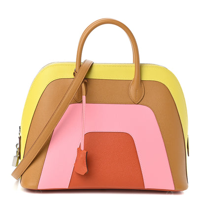 Hermes Epsom 1923 Sunrise Bolide 30 Lime Sesame Rose Confetti Terre Battue 1 of 9