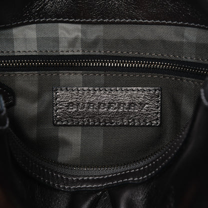 Burberry Metallic Calfskin Small Pilgrim Bowling Bag Anthracite 6 of 8
