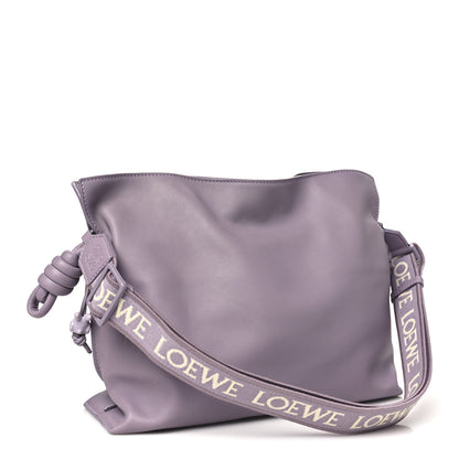 Loewe Calfskin Monochrome Flamenco Knot Clutch Pale Aubergine Glaze 3 of 10