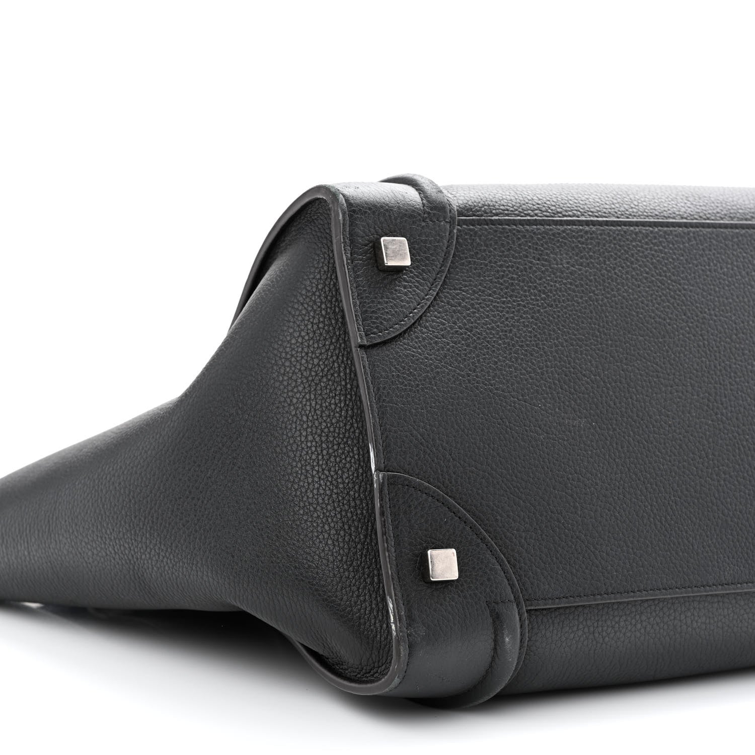 Celine Drummed Calfskin Mini Luggage Black 9 of 15