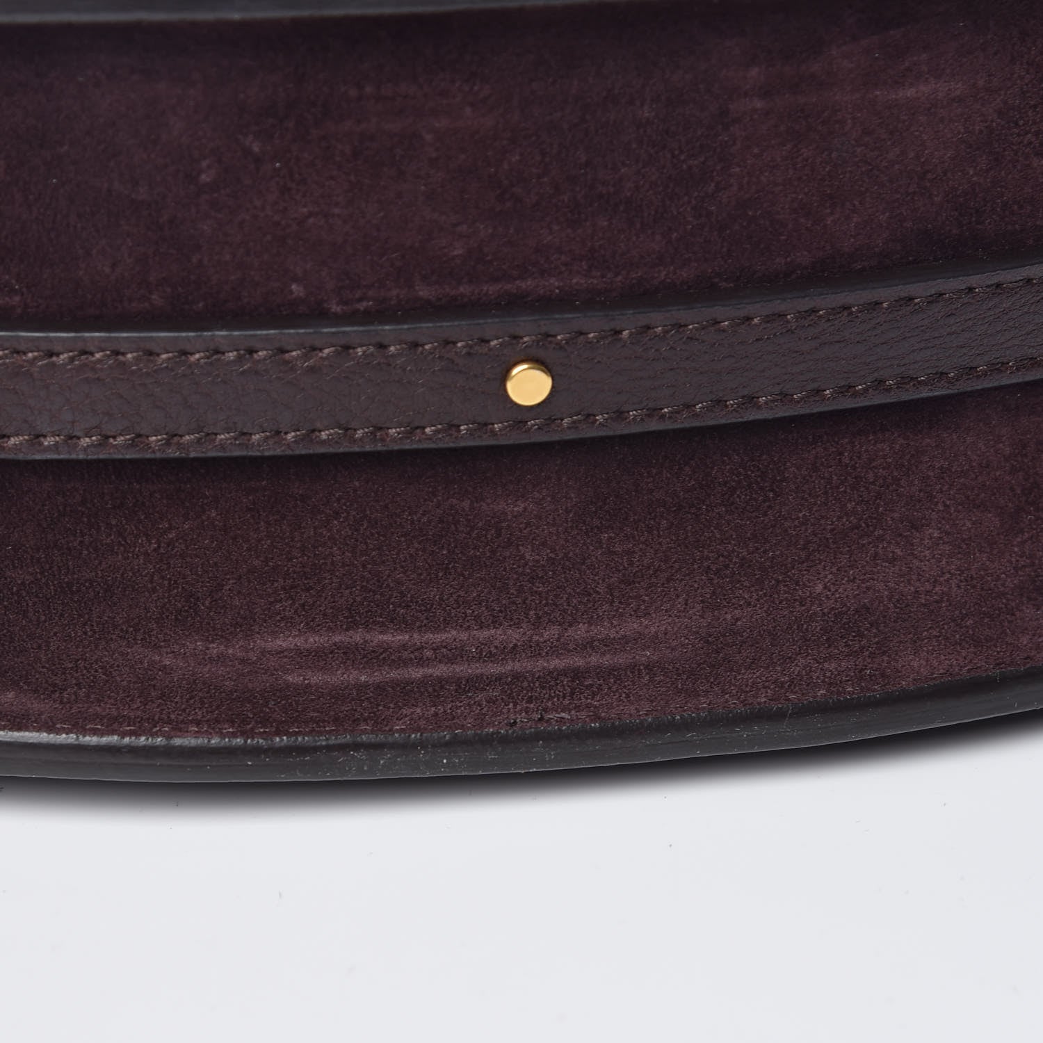 Chloe Calfskin Suede Medium Nile Bracelet Bag Carbon Brown 7 of 11