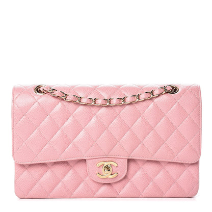 Chanel Caviar Quilted Medium Double Flap Pink 1 of 11