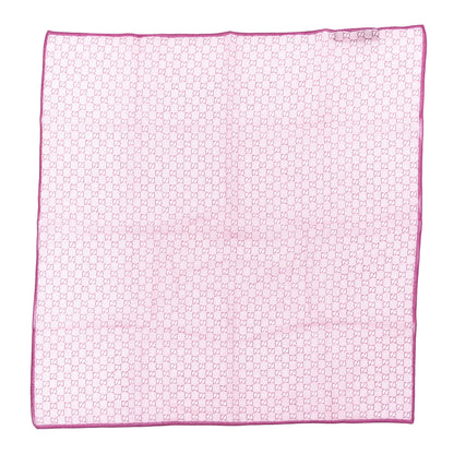 Gucci Cotton Monogram Pocket Square Pink 1 of 2