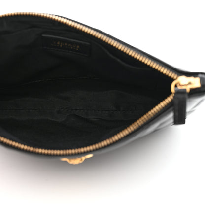 Versace Nappa Quilted Tribute Wristlet Black 5 of 7