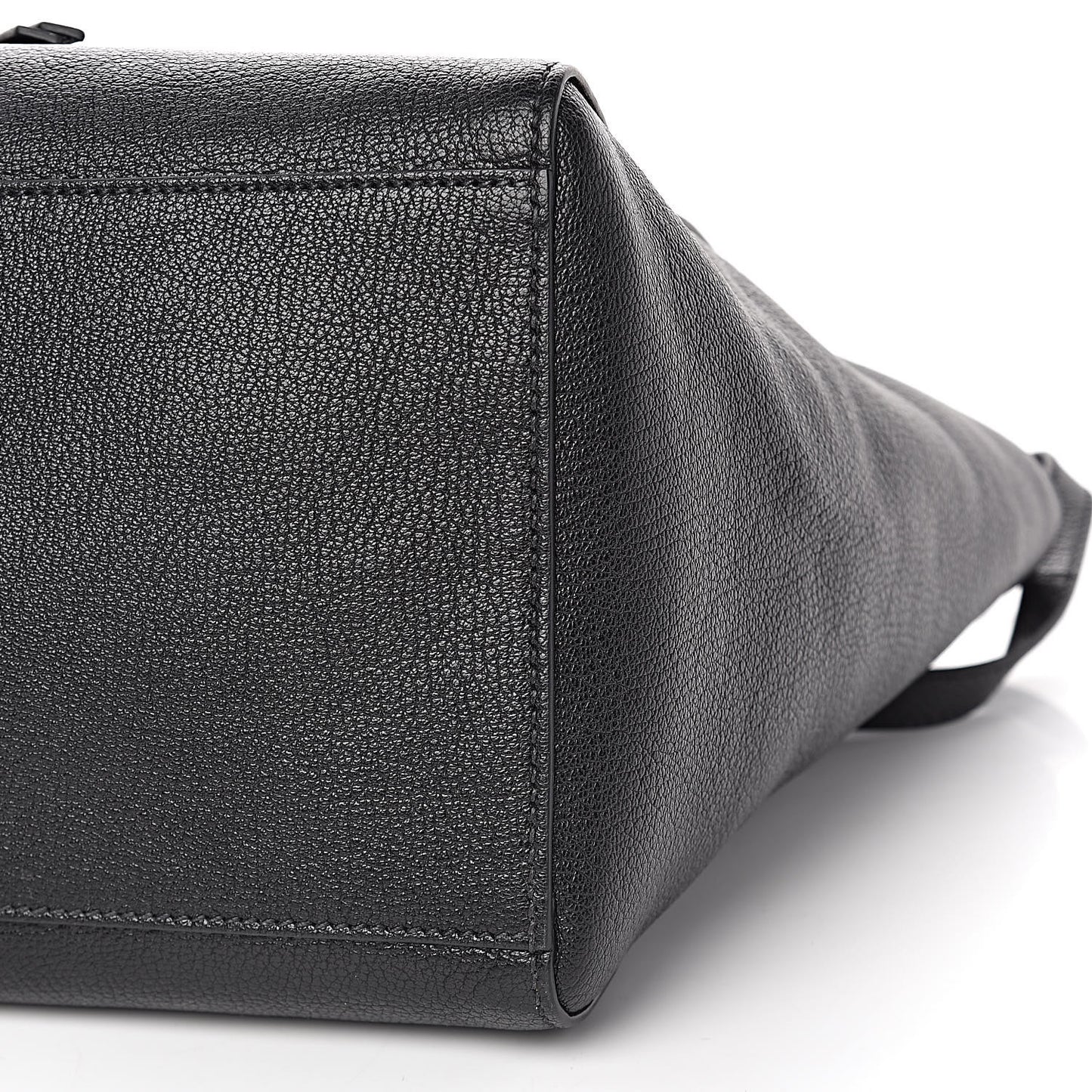 Goatskin Madras Tote Black