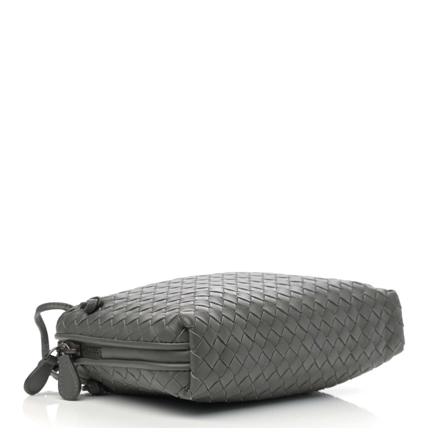 Bottega Veneta Nappa Intrecciato Nodini Crossbody Messenger Light Grey 4 of 11