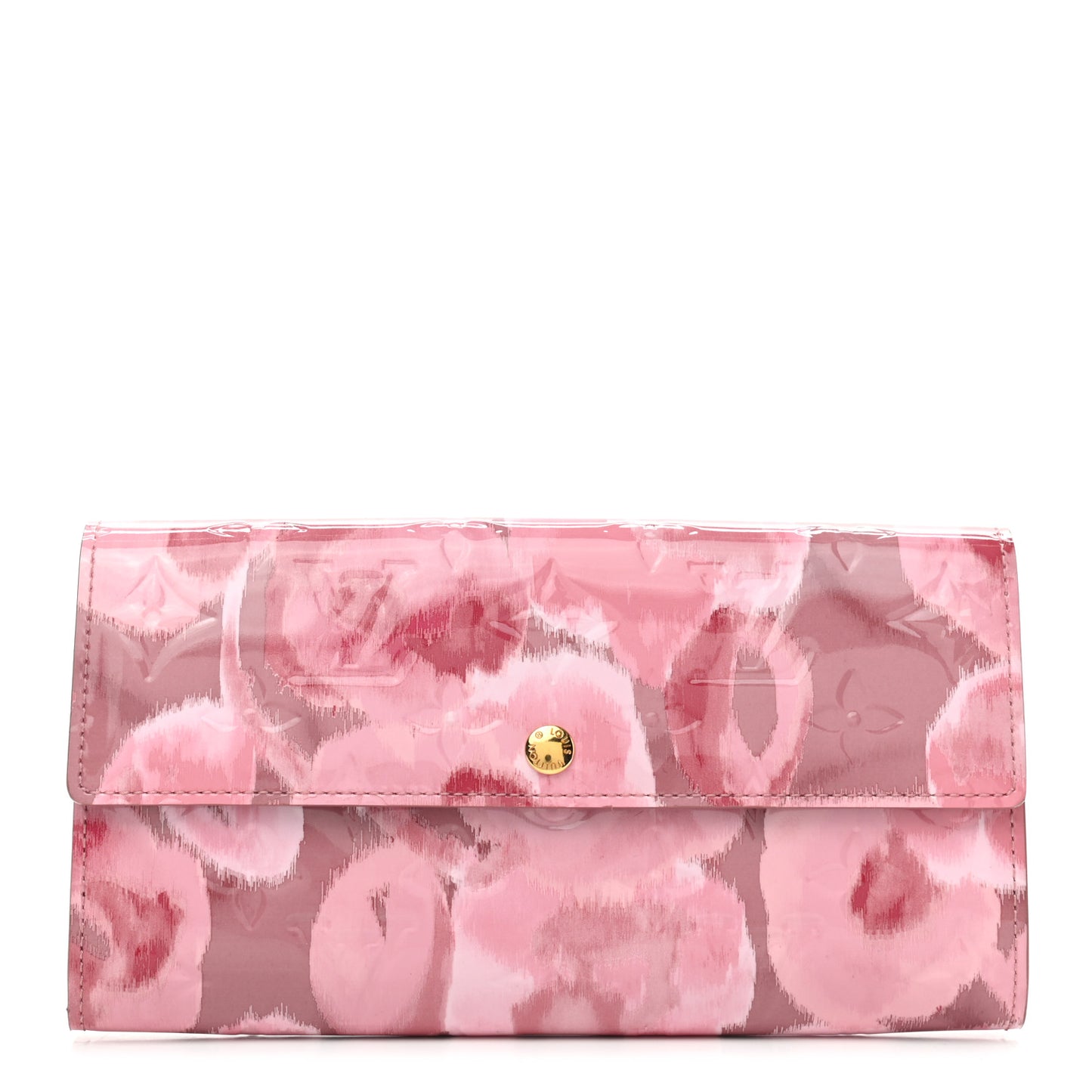 Vernis Ikat Sarah Wallet Rose Velours