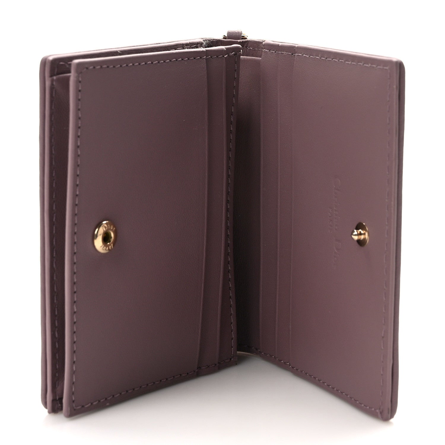 Christian Dior Lambskin Cannage Medium Lady Dior Flap Card Holder Pink Peony 5 of 7