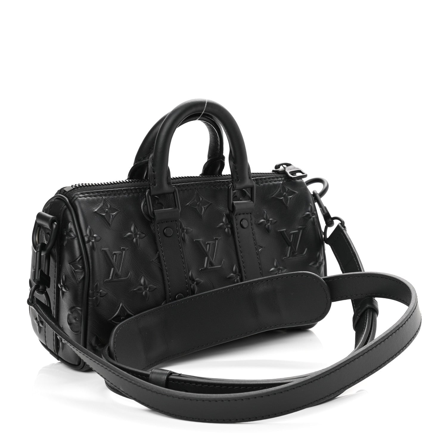 Louis Vuitton Monogram Seal Keepall XS Black 3 of 10