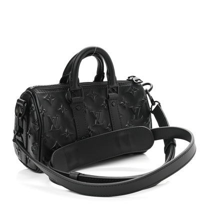 Louis Vuitton Monogram Seal Keepall XS Black 3 of 10