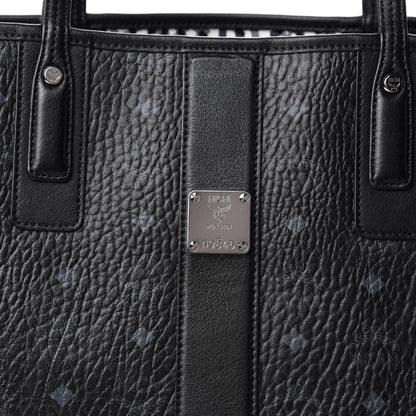 MCM Visetos Medium Liz Reversible Shopper Tote Black 8 of 15