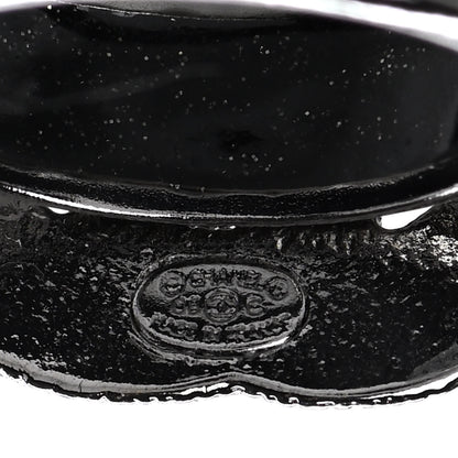 Chanel Crystal CC Ring 6.5 Black 4 of 4