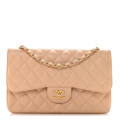 Chanel Caviar Quilted Jumbo Double Flap Beige Clair 1 of 12
