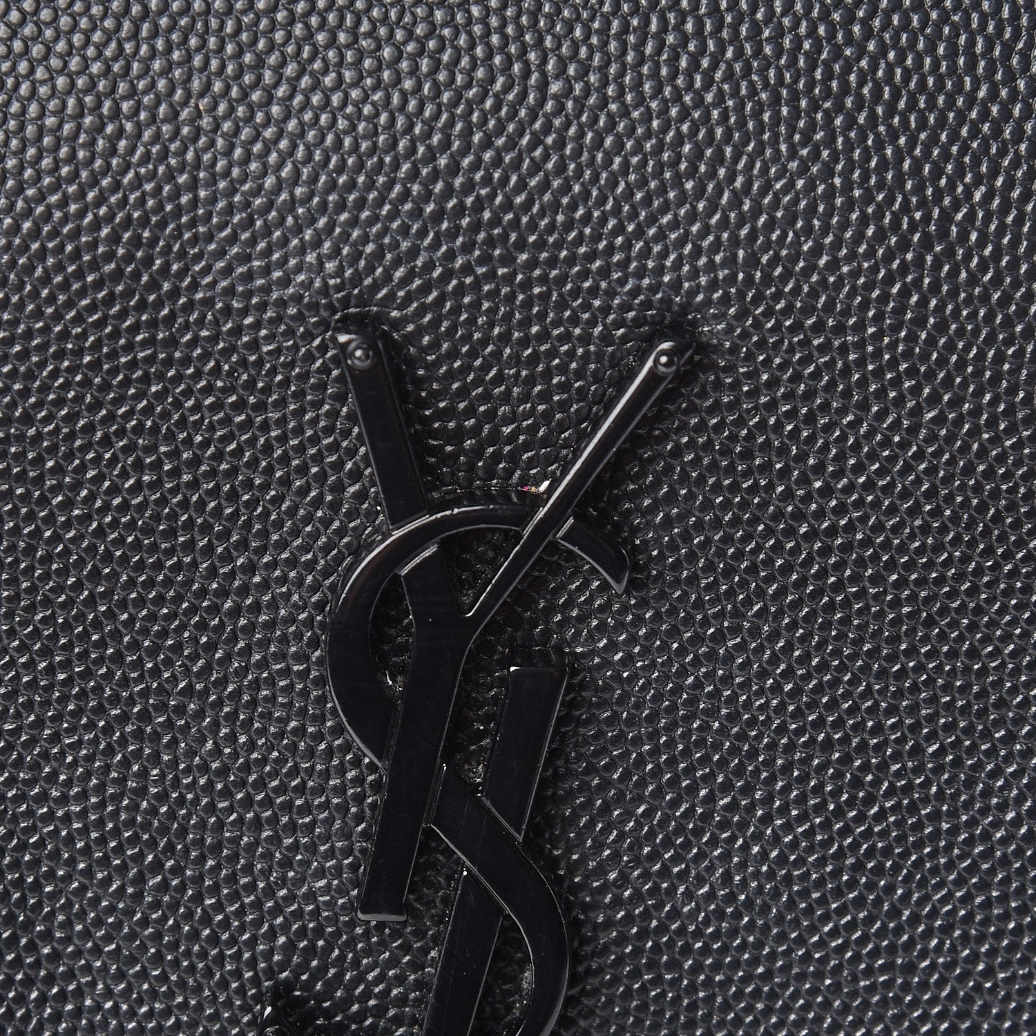 Saint Laurent Grain De Poudre Medium West Hollywood Monogram Fold-Over Black 11 of 19