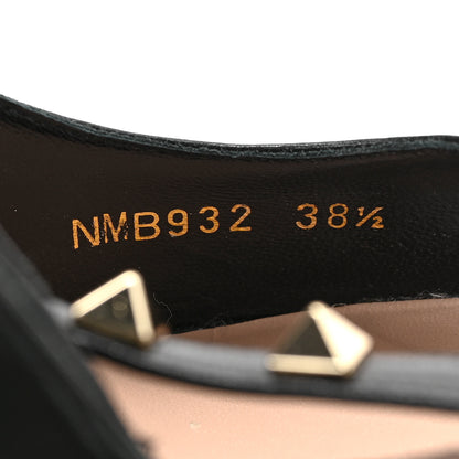 Valentino Garavani Nappa Rockstud Cross Strap d'Orsay 105mm Pumps 37.5 Black Poudre 8 of 8