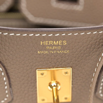 Hermes Togo Birkin 25 Etoupe 6 of 16