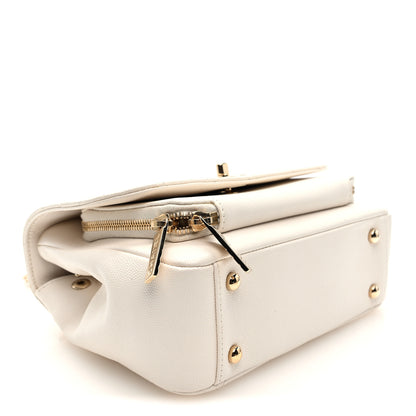 Chanel Caviar Quilted Medium Business Affinity Flap White 4 of 9