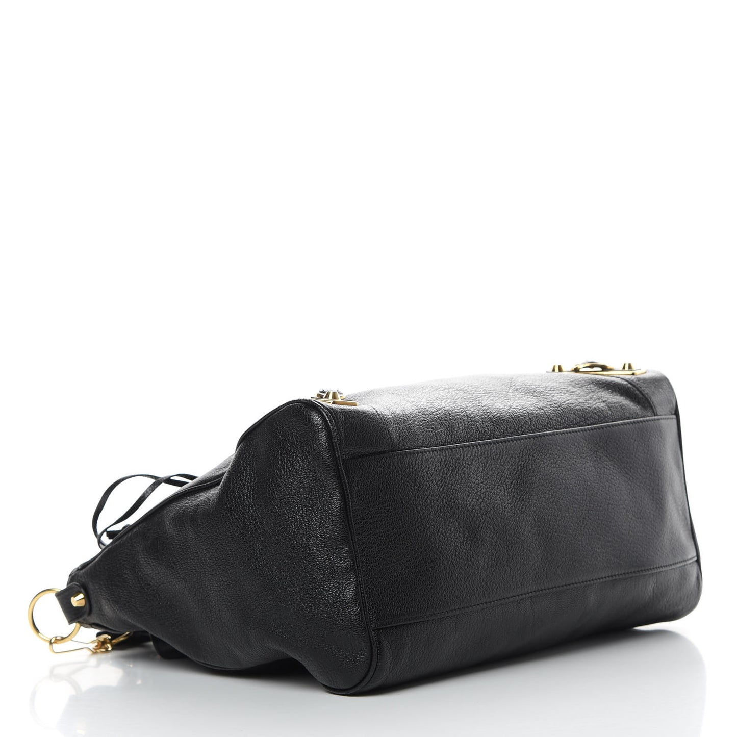Chevre Gold Metallic Edge Hardware Velo Black