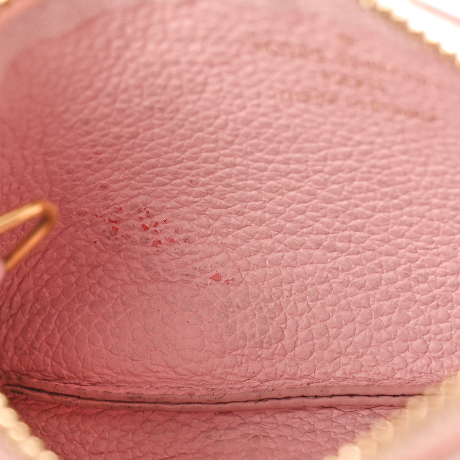 Louis Vuitton Empreinte Monogram Giant Broderies Key Pouch Pink Creme 10 of 11