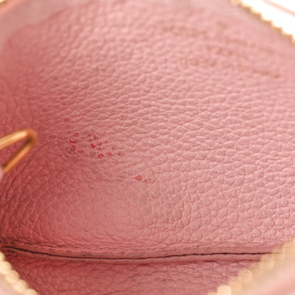 Louis Vuitton Empreinte Monogram Giant Broderies Key Pouch Pink Creme 10 of 11