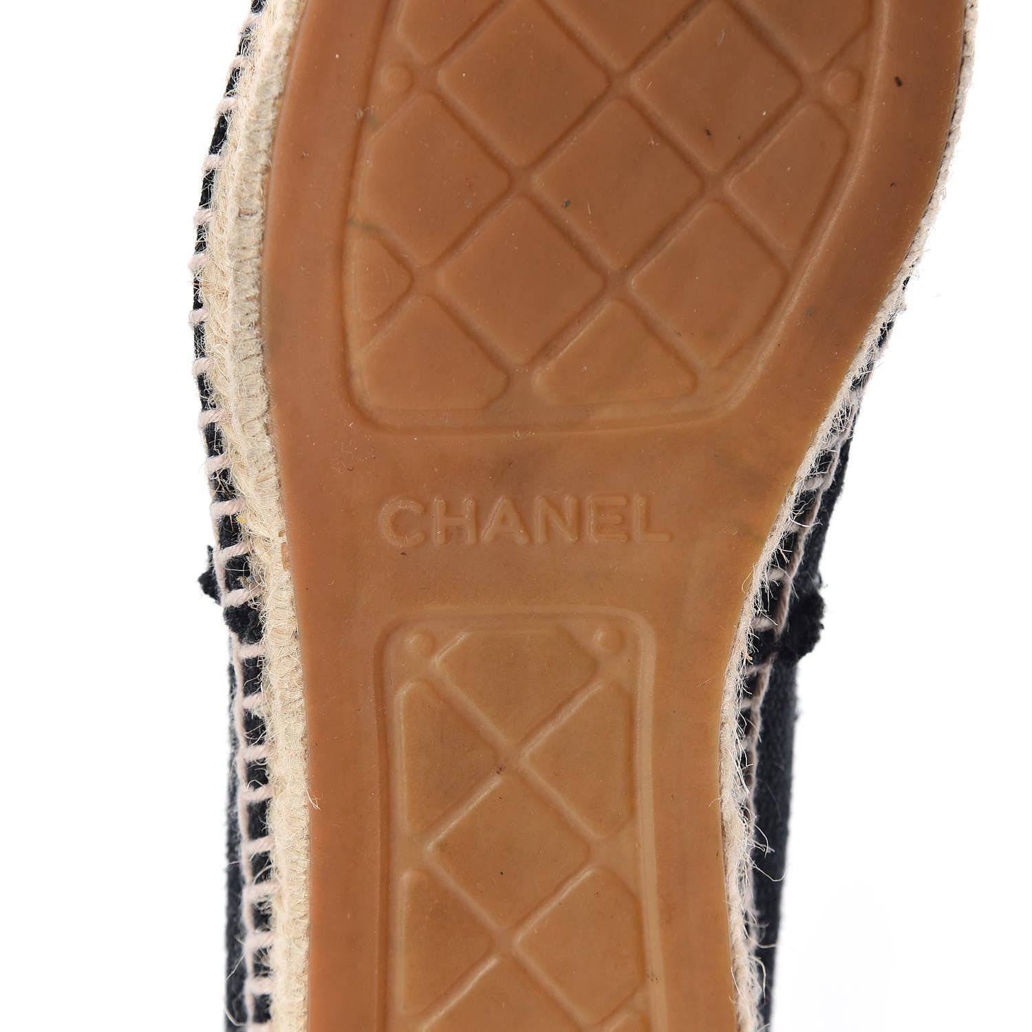 Chanel Canvas CC Espadrilles 38 Black 9 of 13