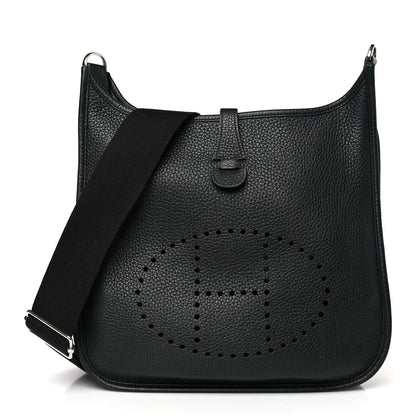 Hermes Taurillon Clemence Evelyne III PM Black 1 of 9
