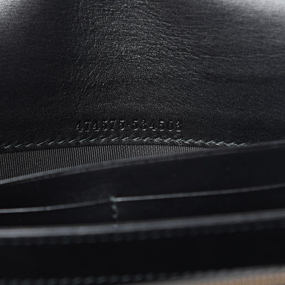 Gucci Calfskin Matelasse GG Marmont Chain Wallet Black 6 of 11