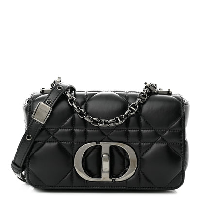 Christian Dior Calfskin Macrocannage Small Caro Bag Black 1 of 10