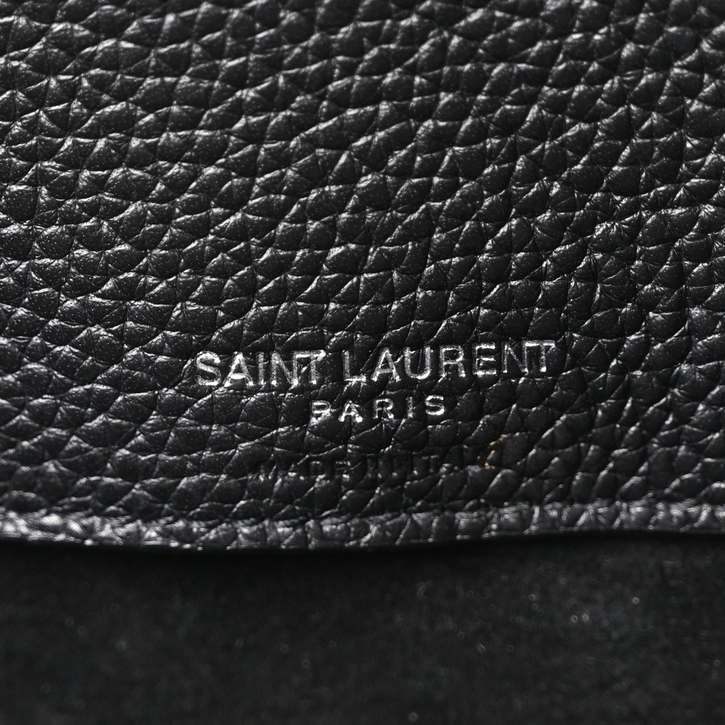 Grained Calfskin Large Souple Sac De Jour Black