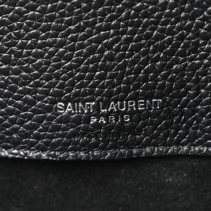 Saint Laurent Grained Calfskin Large Souple Sac De Jour Black 6 of 10