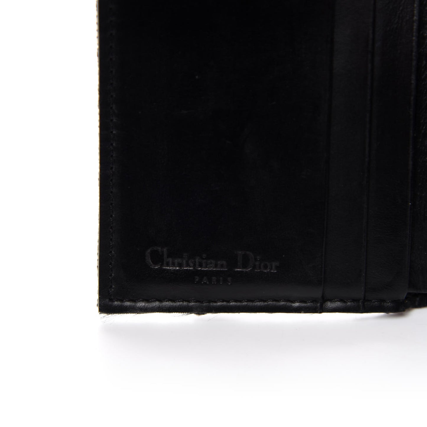 Monogram Compact Saddle Wallet Black