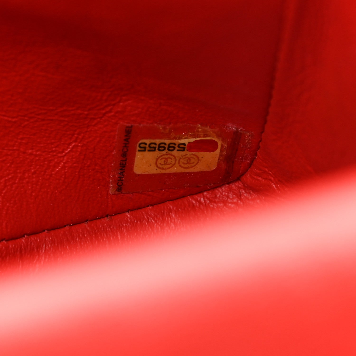 Chanel Lambskin Perforated Medium Double Flap Red 7 of 10