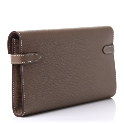 Hermes Epsom Kelly Longue Wallet Etoupe 3 of 8