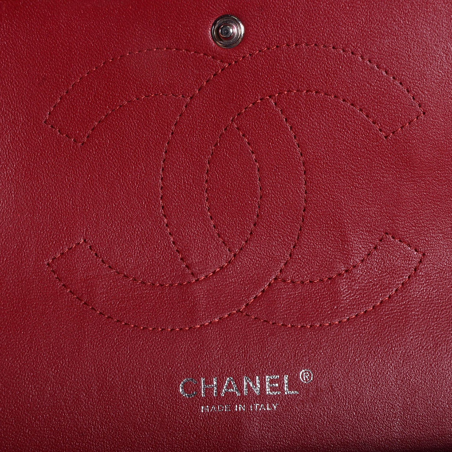 Caviar Quilted Jumbo Double Flap Red