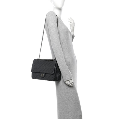 Chanel Aged Calfskin Quilted 2.55 Reissue 227 Flap Dark Grey 2 of 11