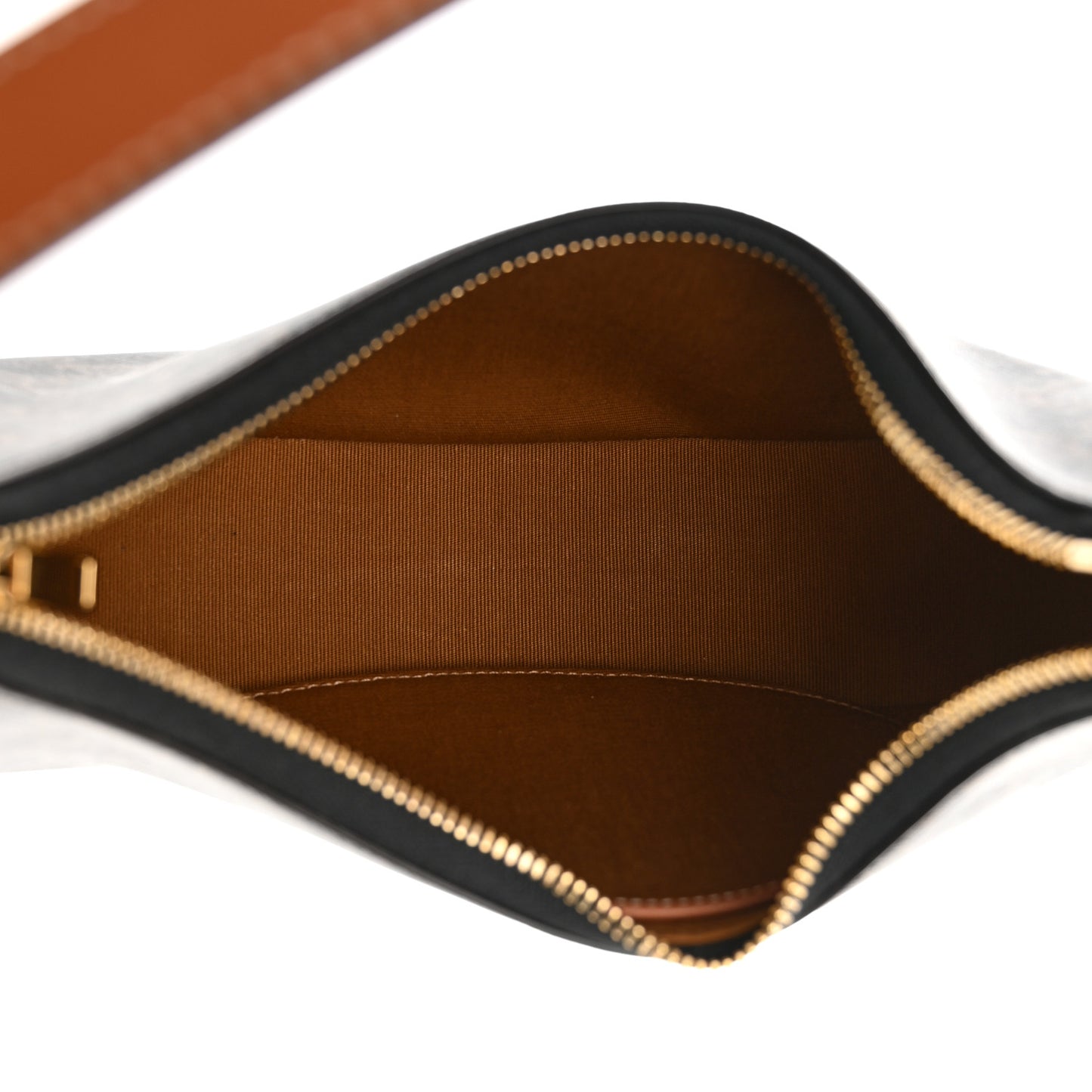 Triomphe Canvas Calfskin Ava Shoulder Bag Tan