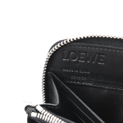 Loewe Calfskin Embossed Repeat Zip Wallet Black 8 of 9