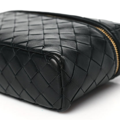 Bottega Veneta Calfskin Intrecciato Bang Bang Vanity Case Black 10 of 11