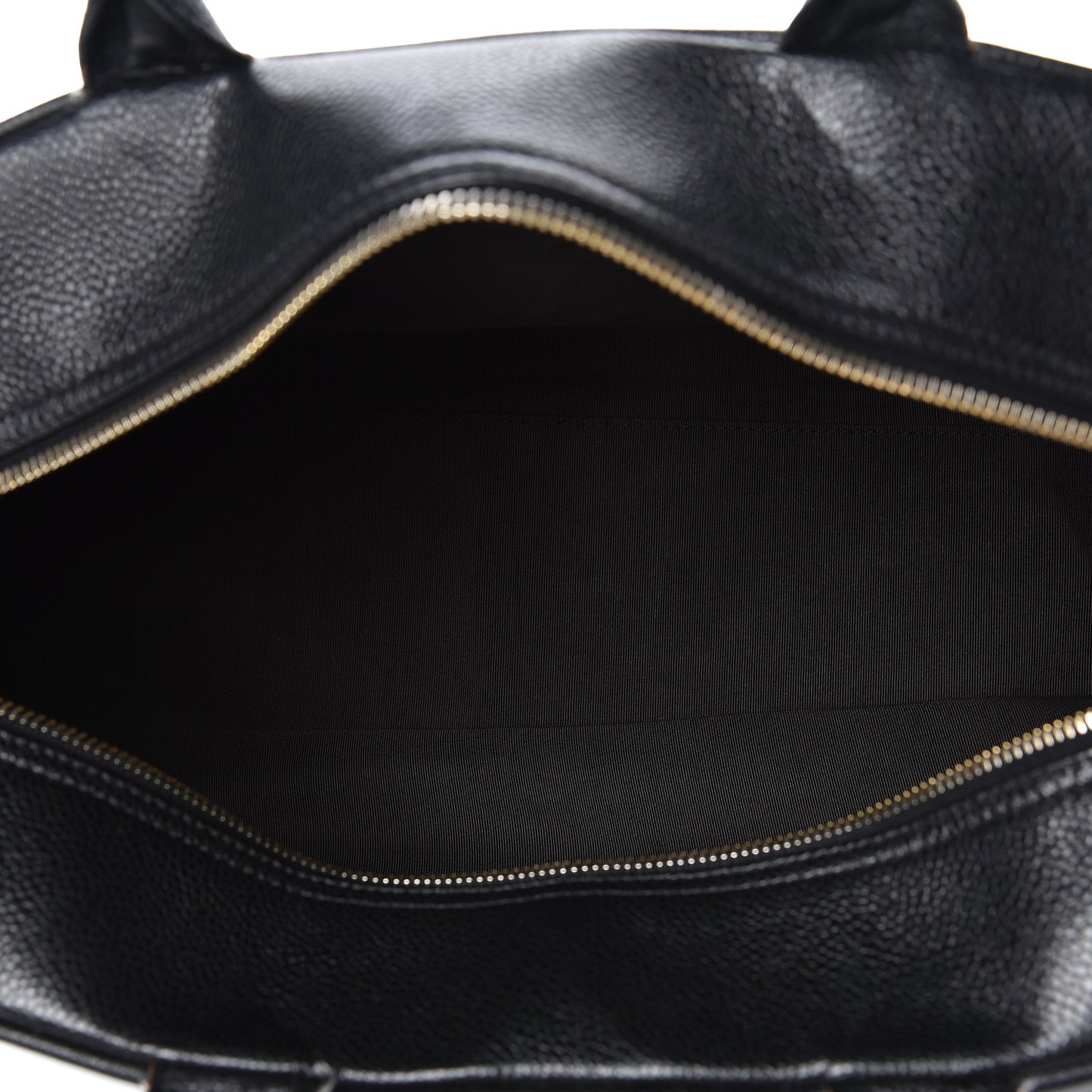 Caviar Quilted Large Bowler Black