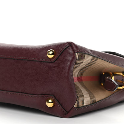 Burberry Derby Calfskin House Check Small Camberley Mahogany Red 12 of 12