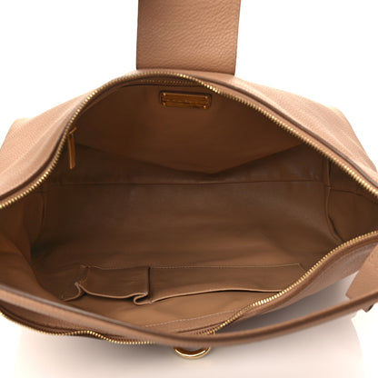 Salvatore Ferragamo Calfskin Fanisa Gancini Hobo Natural 4 of 5