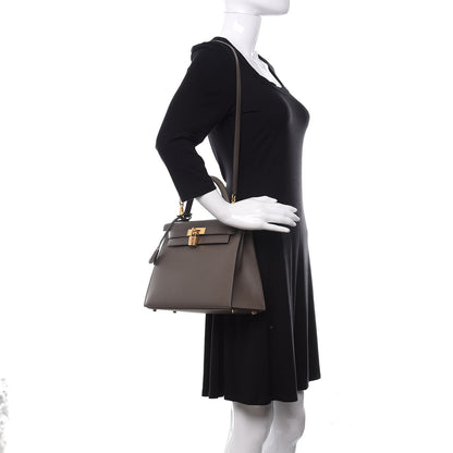 Hermes Epsom Kelly Sellier 28 Etain 2 of 41