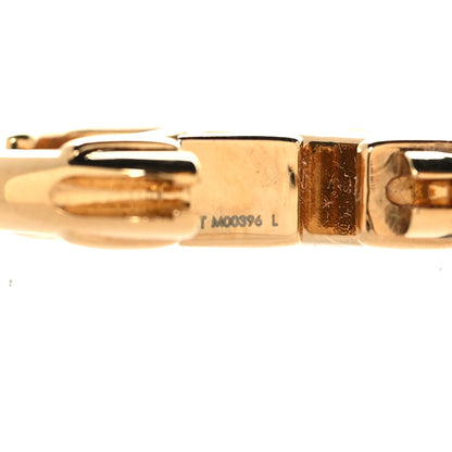Louis Vuitton Metal Small Louise Hoop Earrings Gold 6 of 10