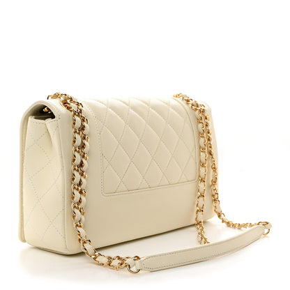 Chanel Sheepskin Quilted Vintage Mademoiselle Flap White 2 of 10