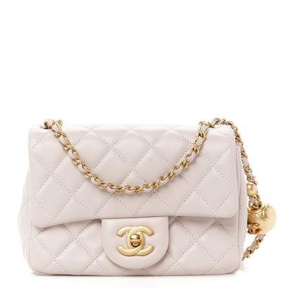 Chanel Lambskin Quilted Mini Pearl Crush Flap Light Purple 1 of 12